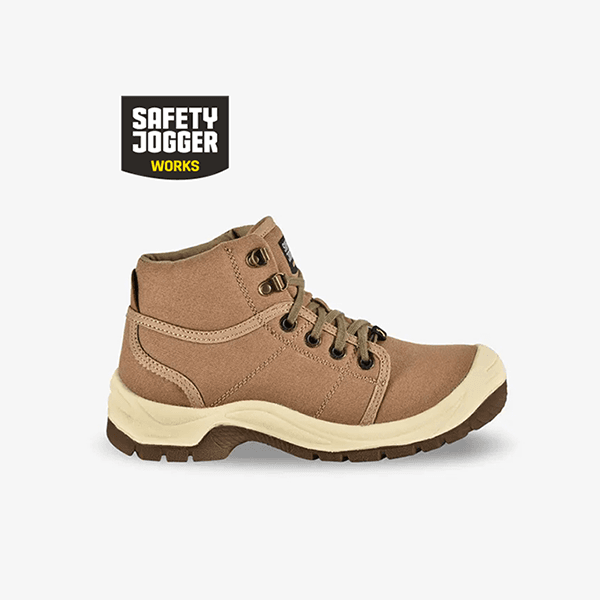 Safety Jogger Desert S1P Stylish safety boot with a canvas upper