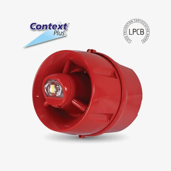 Addressable Combined red Sounder/Beacon with Deep base- LPCB Approved