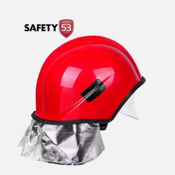 Fire Helmet Red Heavy Duty