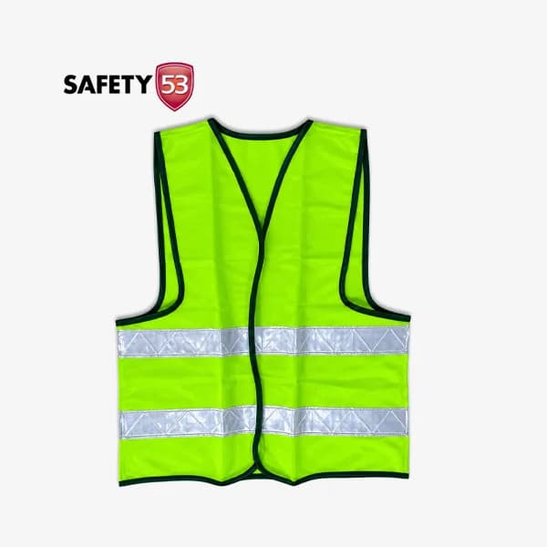 Lime Green Reflective Safety Vest White White Reflector