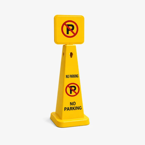 No Parking Safety Cone with 4-Side Visibility