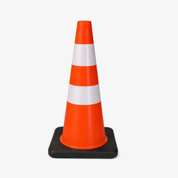 Safety Cone with Black Base (18″ & 28″)